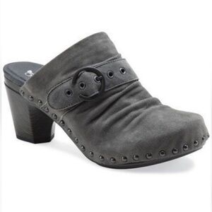 NWOB Dansko Nadine Suede Clogs - Grey - Size 38